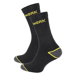 3 pares de calcetines de trabajo para trabajadores - Negro - Talla 39-42