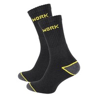 3 pares de calcetines de trabajo para trabajadores - Negro - Talla 43-46