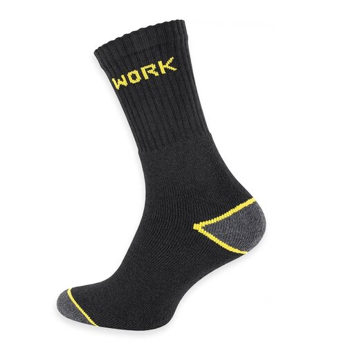 Work 3 paar Work werksokken voor harde werkers - Zwart - Maat 46-48