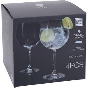 Copa de Gin Tonic - Cristal - 620 ml - 4 piezas Copa de Gin Tonic - Cristal - 620 ml - 4 piezas