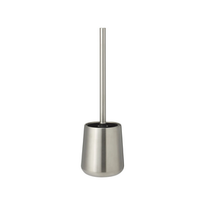 Toiletborstel met houder - RVS - Zilver