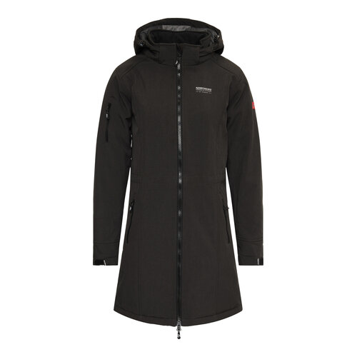 Nordberg GITTE - Lange Winterjas - Dames - Zwart
