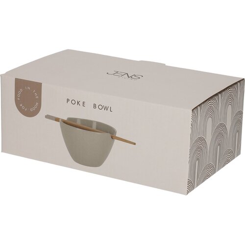 Bol à poke Jens Living - Baguettes incluses - Gris