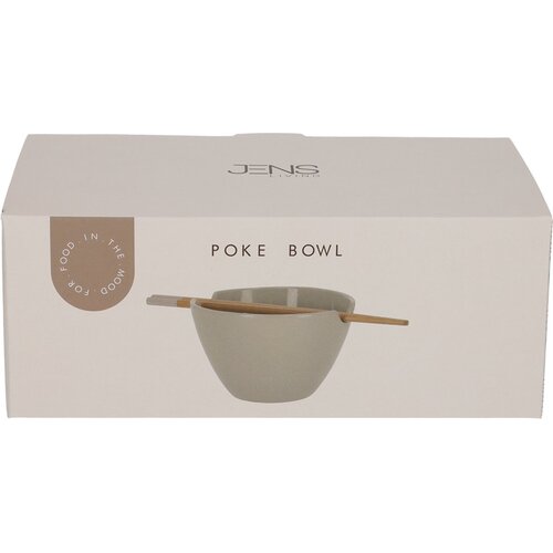 Bol à poke Jens Living - Baguettes incluses - Gris