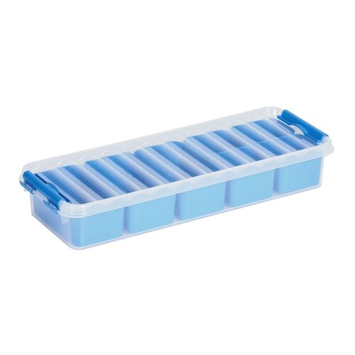 Sunware Sunware Q-line Opbergbox met 7 bakjes - Blauw - 2,5 liter