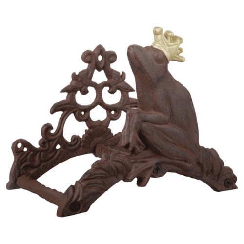Esschert Design Support de tuyau d'arrosage Esschert Design Frog King - Fonte
