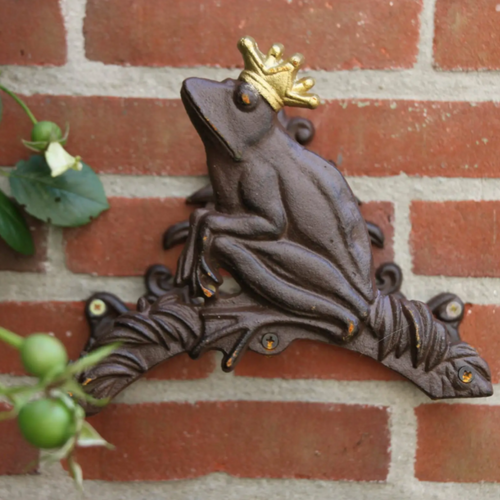 Esschert Design Support de tuyau d'arrosage Esschert Design Frog King - Fonte