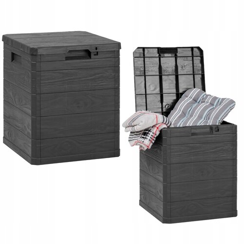 Outdoor storage box – Black – 90 liters – 42.5 x 44 x 50 cm
