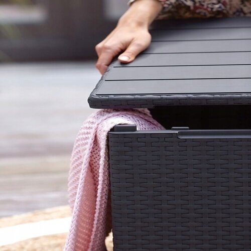 Outdoor storage box – Black – 90 liters – 42.5 x 44 x 50 cm