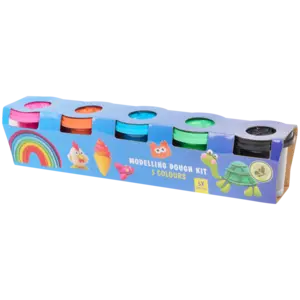 Knete-Set für Kinder - 5 x 140 Gramm
