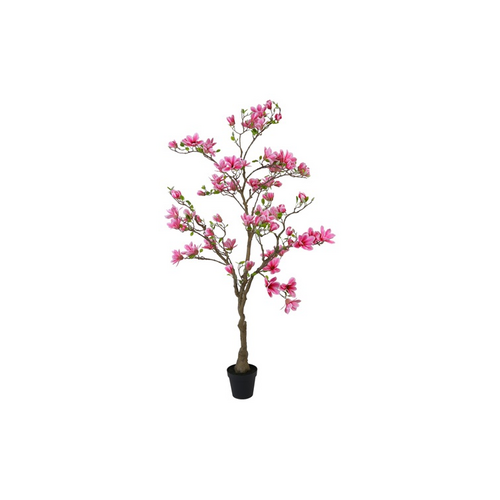 Countryfield Countryfield Kunstplant Magnolia – Roze – Ø50 cm – Hoogte 210 cm