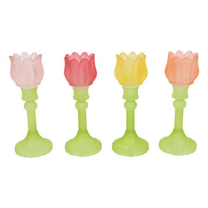 Countryfield Countryfield Tea Light Holder Tulip - Ø8 cm – Height 22 cm - Random color