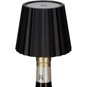 Jens Living Flaschenlampe LED – Schwarz – Gerippt