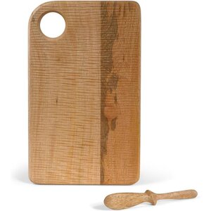 Senza Butter Plate with Knife - Natural - 33 x 20 x 1.5 cm