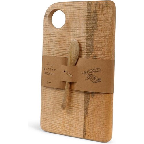 Senza Boterbord met mes - Naturel - 33 x 20 x 1,5 cm