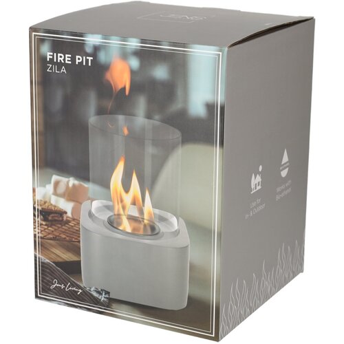 Cheminée de table Zila de Jens Living - Grise - Ø 14,5 cm – Hauteur 20 cm