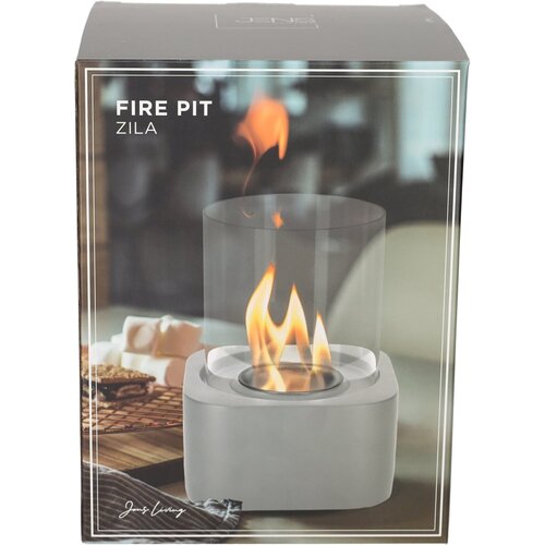 Cheminée de table Zila de Jens Living - Grise - Ø 14,5 cm – Hauteur 20 cm