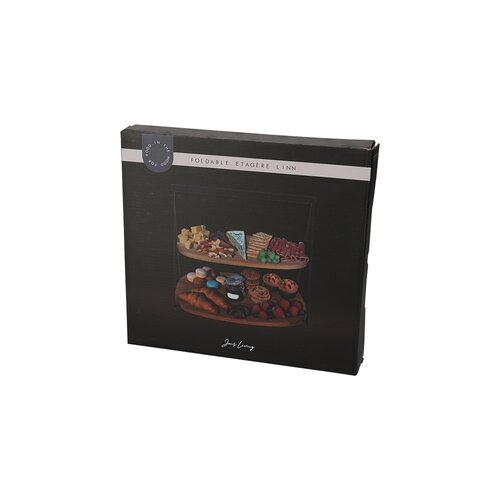 Jens Living Foldable Etagere Linn - Natural - 28 x 24 x 25.5 cm