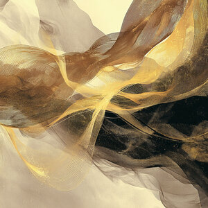 ter Halle Ter Halle Glass Painting Golden Waves - 160 x 110 cm