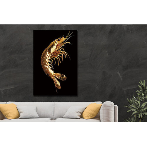 ter Halle Ter Halle Glasmalerei Goldene Garnele - 80 x 120 cm