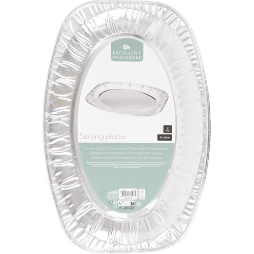 Excellent Houseware Excellent Houseware Aluminium Serveerschalen - 48 x 28 cm - 2 stuks