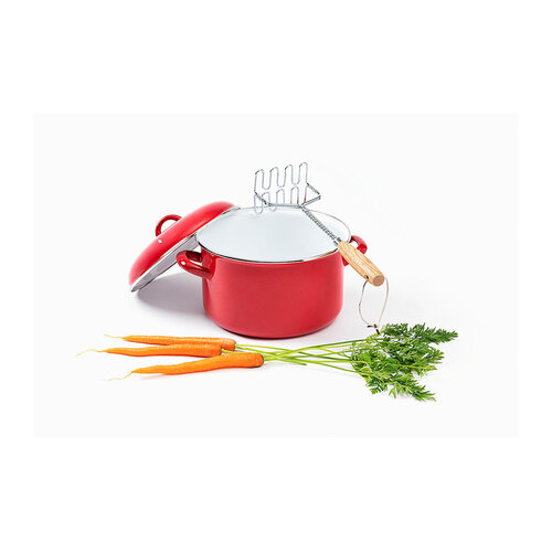 Stampot/Soeppan Rood - Ø24 cm