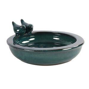 Momo Vogeltränke aus Stein – Blau – 29 x 27 x 10,5 cm