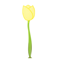 Tapette à mouches Tulipe - Plastique - Jaune