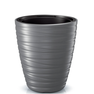 Doniczka plastikowa szara - Ø37 cm – wysokość 42 cm
