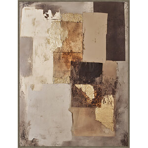 ter Halle Ter Halle Canvas met lijst - Donkere vlakken - Handgeschilderd - 60 x 80 cm