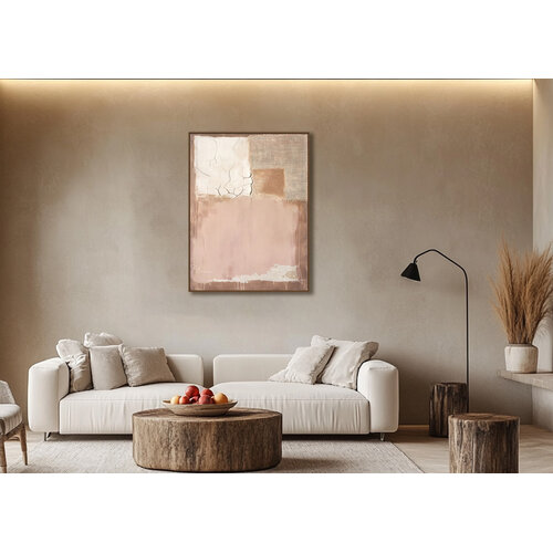 ter Halle Ter Halle Canvas met lijst - Lichte vlakken - Handgeschilderd - 60 x 80 cm