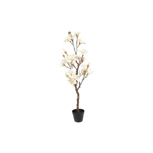 Countryfield Countryfield Kunstplant Magnolia – Wit – Ø35 cm – Hoogte 110 cm