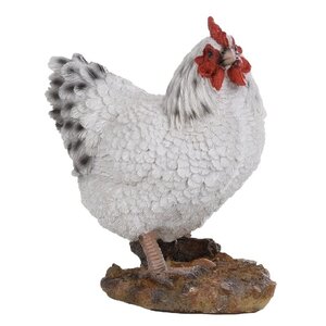 Esschert Design Coq décoratif Esschert Design - Blanc - 17 x 11 x 19,5 cm