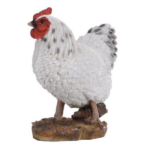 Esschert Design Coq décoratif Esschert Design - Blanc - 17 x 11 x 19,5 cm