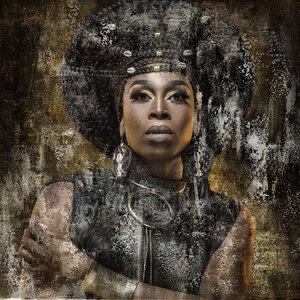 ter Halle Ter Halle Glass Painting Powerful Woman - 80 x 80 cm