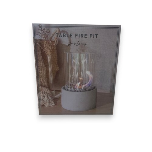 Cheminée de table Jens Living - Grise - Ø17,5 cm – Hauteur 27 cm