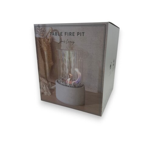 Cheminée de table Jens Living - Grise - Ø17,5 cm – Hauteur 27 cm