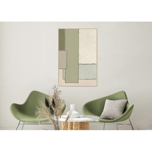 ter Halle Ter Halle Canvas with frame - Woven panels - Green - 80 x 120 cm