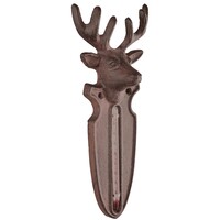 Thermomètre pour cerfs, en fonte - 9,4 x 4,5 x 22 cm