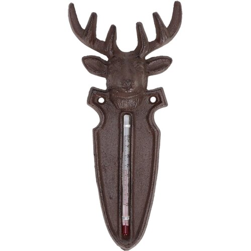 Hirschthermometer, Gusseisen – 9,4 x 4,5 x 22 cm