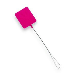 Vliegenmepper - Metaal/Plastic - 53 cm - Roze