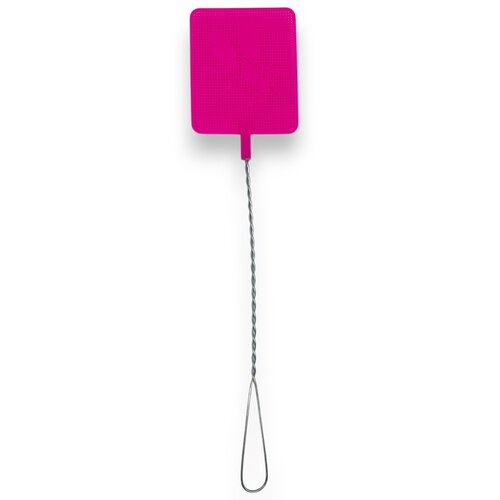 Fliegenklatsche – Metall/Kunststoff – 53 cm – Rosa