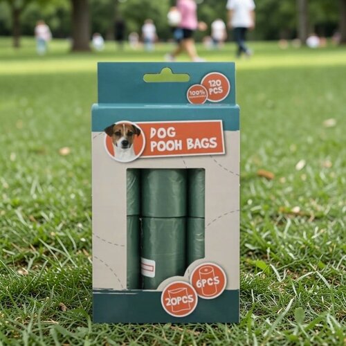 Hundekotbeutel, 6 Rollen à 20 Beutel
