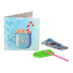 Tarjetas de invierno con pintura de diamantes (paquete de 4) Tarjetas de invierno con pintura de diamantes (paquete de 4)