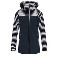 Nordberg Maddy - Softshell Outdoor Summer Jacket Women - Navy Stripe