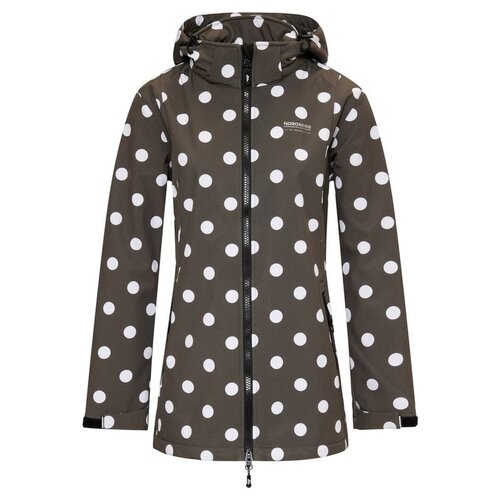 Nordberg Nordberg Polka Dot Softshelljacke für Damen – Farbe Grün
