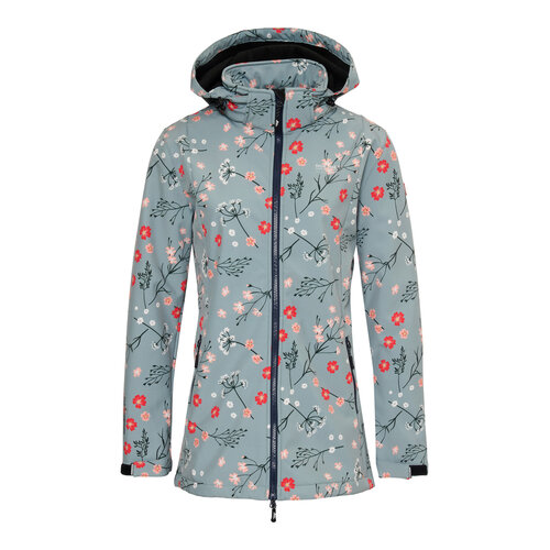 Nordberg Nordberg Flower - Softshell Outdoor Zomerjas Dames - Mineral Blue