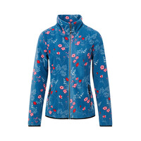 Chaleco polar Nordberg Floor para mujer, color azul jaspeado