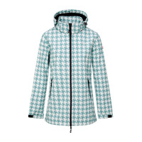 Nordberg Pied A Poule - Softshell Outdoor Zomerjas Dames - Mineral Blue