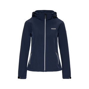Nordberg Nordberg RINDA - Softshell Outdoor Zomerjas Dames - Dark Navy Melange